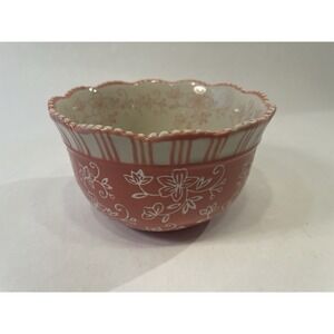 Temptations by Tara Floral Lace  0.75 Qt Serving Bowl